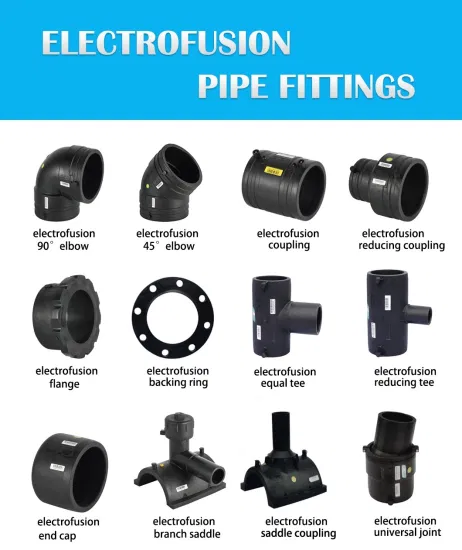 HDPE Pipe Fittings Electrofusion End Cap SDR11